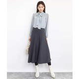 チェック柄ボウタイシフォンブラウス/洗える | MK MICHEL KLEIN | 詳細画像21