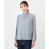 チェック柄ボウタイシフォンブラウス/洗える | MK MICHEL KLEIN | 詳細画像28