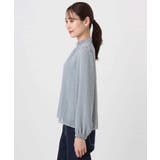 チェック柄ボウタイシフォンブラウス/洗える | MK MICHEL KLEIN | 詳細画像29