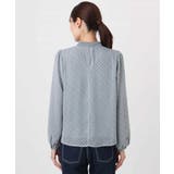 チェック柄ボウタイシフォンブラウス/洗える | MK MICHEL KLEIN | 詳細画像30