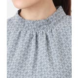 チェック柄ボウタイシフォンブラウス/洗える | MK MICHEL KLEIN | 詳細画像31