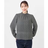 チェック柄ボウタイシフォンブラウス/洗える | MK MICHEL KLEIN | 詳細画像39