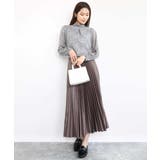 ツイード調チェックプリント シフォンブラウス/洗える | MK MICHEL KLEIN | 詳細画像11