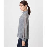 ツイード調チェックプリント シフォンブラウス/洗える | MK MICHEL KLEIN | 詳細画像17