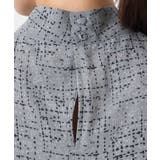 ツイード調チェックプリント シフォンブラウス/洗える | MK MICHEL KLEIN | 詳細画像19