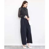 ツイード調チェックプリント シフォンブラウス/洗える | MK MICHEL KLEIN | 詳細画像7