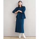 エンボス加工ペプラムブラウス/洗える | MK MICHEL KLEIN | 詳細画像11