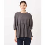 エンボス加工ペプラムブラウス/洗える | MK MICHEL KLEIN | 詳細画像13