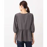 エンボス加工ペプラムブラウス/洗える | MK MICHEL KLEIN | 詳細画像15