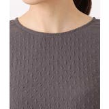 エンボス加工ペプラムブラウス/洗える | MK MICHEL KLEIN | 詳細画像16