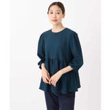 エンボス加工ペプラムブラウス/洗える | MK MICHEL KLEIN | 詳細画像21