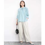 フリルネックディティールブラウス/洗える | MK MICHEL KLEIN | 詳細画像11