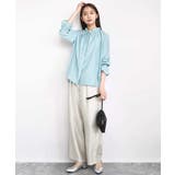 フリルネックディティールブラウス/洗える | MK MICHEL KLEIN | 詳細画像12