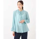 フリルネックディティールブラウス/洗える | MK MICHEL KLEIN | 詳細画像13