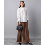 フリルネックディティールブラウス/洗える | MK MICHEL KLEIN | 詳細画像4