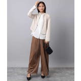 フリルネックディティールブラウス/洗える | MK MICHEL KLEIN | 詳細画像7