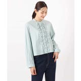 フロントフリルデザインブラウス/洗える | MK MICHEL KLEIN | 詳細画像16 