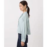 フロントフリルデザインブラウス/洗える | MK MICHEL KLEIN | 詳細画像17 