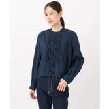 フロントフリルデザインブラウス/洗える | MK MICHEL KLEIN | 詳細画像26 