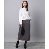 フロントフリルデザインブラウス/洗える | MK MICHEL KLEIN | 詳細画像3 