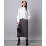 フロントフリルデザインブラウス/洗える | MK MICHEL KLEIN | 詳細画像4 