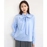 ボウタイ付きスタンドネックコットンブラウス/洗える | MK MICHEL KLEIN | 詳細画像19