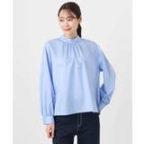 ボウタイ付きスタンドネックコットンブラウス/洗える | MK MICHEL KLEIN | 詳細画像31