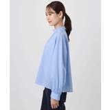 ボウタイ付きスタンドネックコットンブラウス/洗える | MK MICHEL KLEIN | 詳細画像32