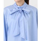 ボウタイ付きスタンドネックコットンブラウス/洗える | MK MICHEL KLEIN | 詳細画像39