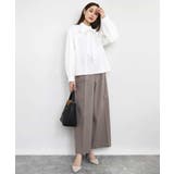 ボウタイ付きスタンドネックコットンブラウス/洗える | MK MICHEL KLEIN | 詳細画像5