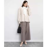 ボウタイ付きスタンドネックコットンブラウス/洗える | MK MICHEL KLEIN | 詳細画像6