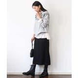 パウダーサテン ボウタイブラウス/洗える | MK MICHEL KLEIN | 詳細画像30