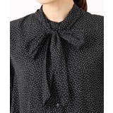 パウダーサテン ボウタイブラウス/洗える | MK MICHEL KLEIN | 詳細画像44