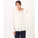 パウダーサテン ボウタイブラウス/洗える | MK MICHEL KLEIN | 詳細画像49