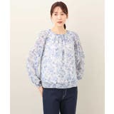 花柄シフォンブラウス/洗える | MK MICHEL KLEIN | 詳細画像20