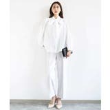 ボウ付きバンドカラーブラウス/洗える | MK MICHEL KLEIN | 詳細画像10 