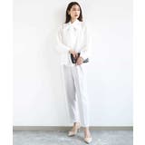 ボウ付きバンドカラーブラウス/洗える | MK MICHEL KLEIN | 詳細画像11 