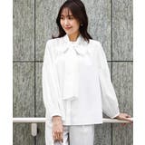 ボウ付きバンドカラーブラウス/洗える | MK MICHEL KLEIN | 詳細画像2 