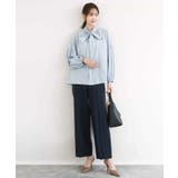 ボウ付きバンドカラーブラウス/洗える | MK MICHEL KLEIN | 詳細画像31 