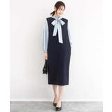 ボウ付きバンドカラーブラウス/洗える | MK MICHEL KLEIN | 詳細画像34 