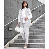 ボウ付きバンドカラーブラウス/洗える | MK MICHEL KLEIN | 詳細画像4 