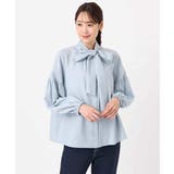 ボウ付きバンドカラーブラウス/洗える | MK MICHEL KLEIN | 詳細画像45 