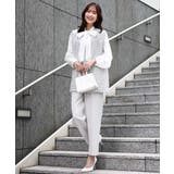 ボウ付きバンドカラーブラウス/洗える | MK MICHEL KLEIN | 詳細画像5 