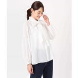 ボウ付きバンドカラーブラウス/洗える | MK MICHEL KLEIN | 詳細画像59 