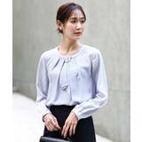 マルチwayボウタイブラウス/洗える | MK MICHEL KLEIN | 詳細画像1 