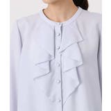 ラッフルフリルブラウス/洗える | MK MICHEL KLEIN | 詳細画像13 