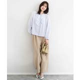 ラッフルフリルブラウス/洗える | MK MICHEL KLEIN | 詳細画像8 