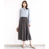 ボウタイ付き花柄シフォンブラウス/洗える | MK MICHEL KLEIN | 詳細画像14 