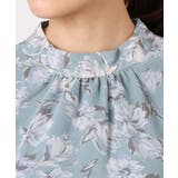 ボウタイ付き花柄シフォンブラウス/洗える | MK MICHEL KLEIN | 詳細画像23 