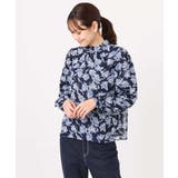 ボウタイ付き花柄シフォンブラウス/洗える | MK MICHEL KLEIN | 詳細画像29 
